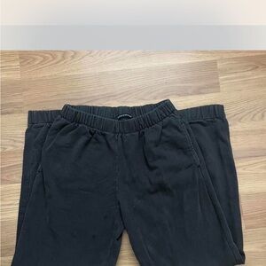 NEW brandy cuffed black sweatpants only tried on